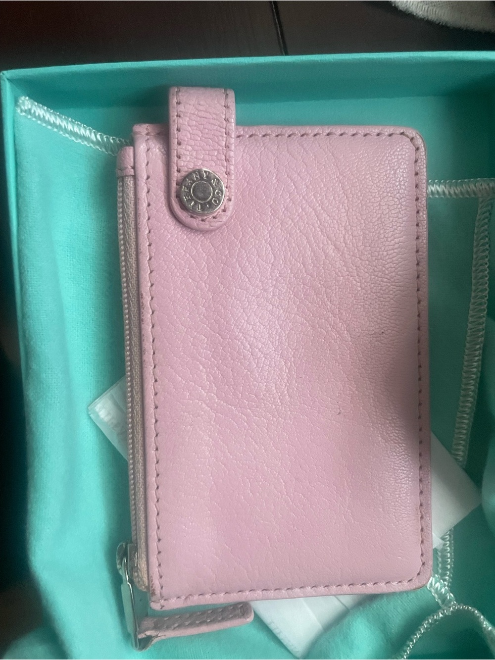 Tiffany & Co. Signature Turquoise Microfiber Pouch